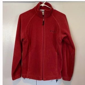 Columbia burgundy fleece zip up.